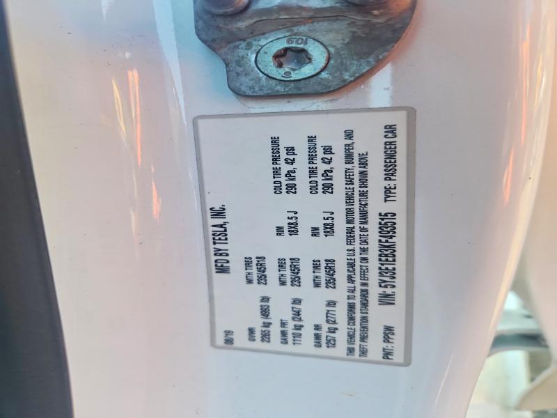 Продажа на аукционе авто 2019 Tesla Model 3, vin: 5YJ3E1EB3KF493515, номер лота: 62419806