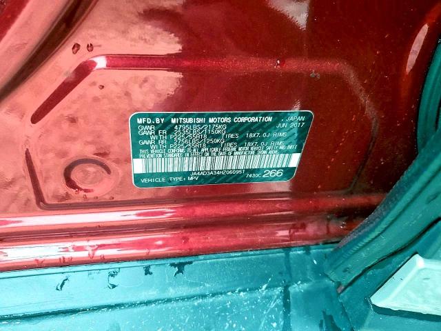 Aukcja sprzedaży 2017 Mitsubishi Outlander, vin: JA4AD3A34HZ060951, numer aukcji: 62398726