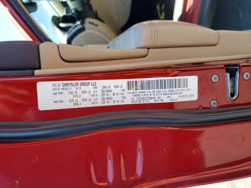 Продаж на аукціоні авто 2014 Jeep Grand Cherokee, vin: 1C4RJEBG1EC290430, номер лоту: 62817816