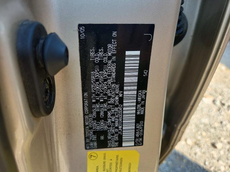 Aukcja sprzedaży 2006 Lexus Rx, vin: JTJHW31U460030452, numer aukcji: 59813046