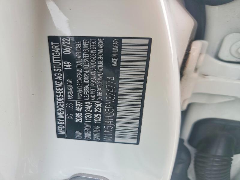 Aukcja sprzedaży 2023 Mercedes-benz Cla, vin: W1K5J4HB5PN324774, numer aukcji: 60094356