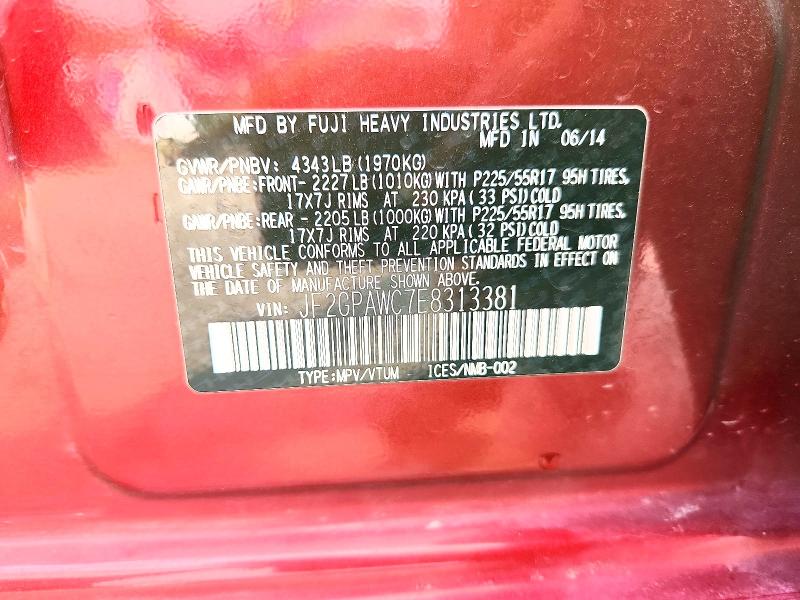 Продажа на аукционе авто 2014 Subaru Xv Crosstrek, vin: JF2GPAWC7E8313381, номер лота: 60211736