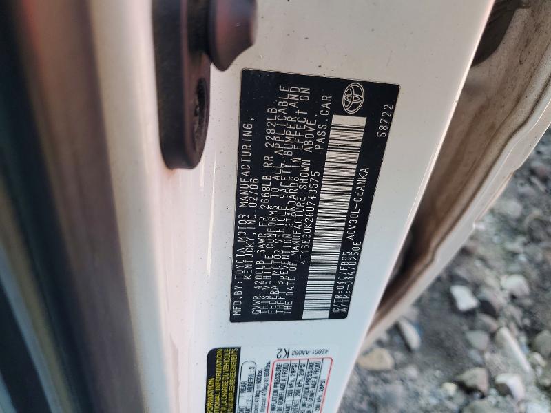 2006 Toyota Camry მანქანა იყიდება აუქციონზე, vin: 4T1BE30K26U743575, აუქციონის ნომერი: 61165436