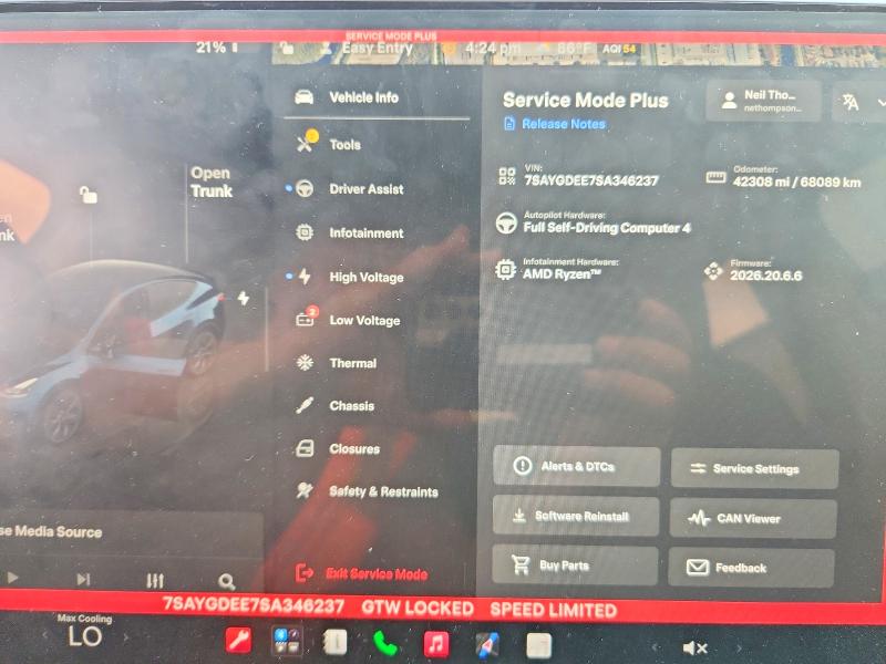 Aukcja sprzedaży 2025 Tesla Model Y, vin: 7SAYGDEE7SA346237, numer aukcji: 63363576