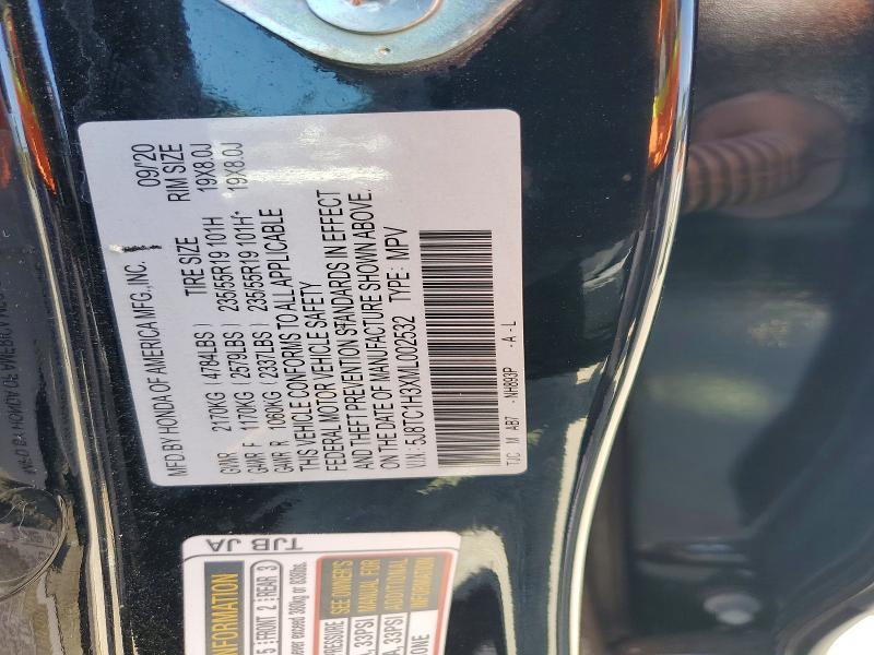 Продажа на аукционе авто 2021 Acura Rdx, vin: 5J8TC1H3XML002532, номер лота: 59137996