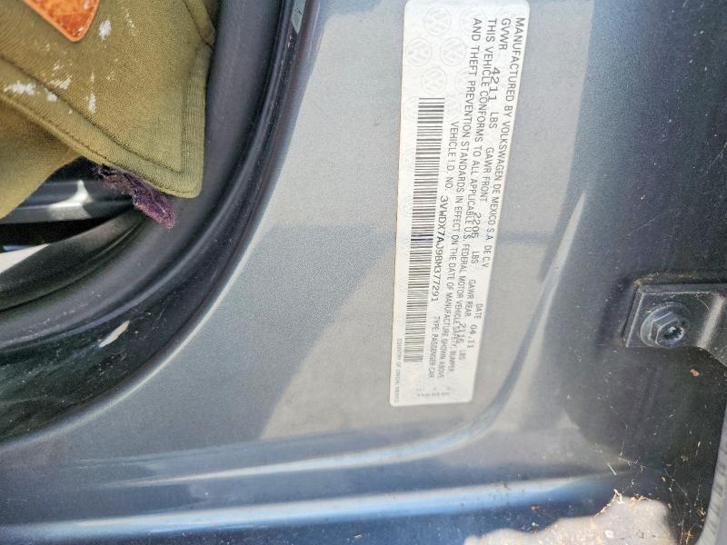 62773056 :رقم المزاد ، 3VWDX7AJ9BM377291 vin ، 2011 Volkswagen Jetta مزاد بيع