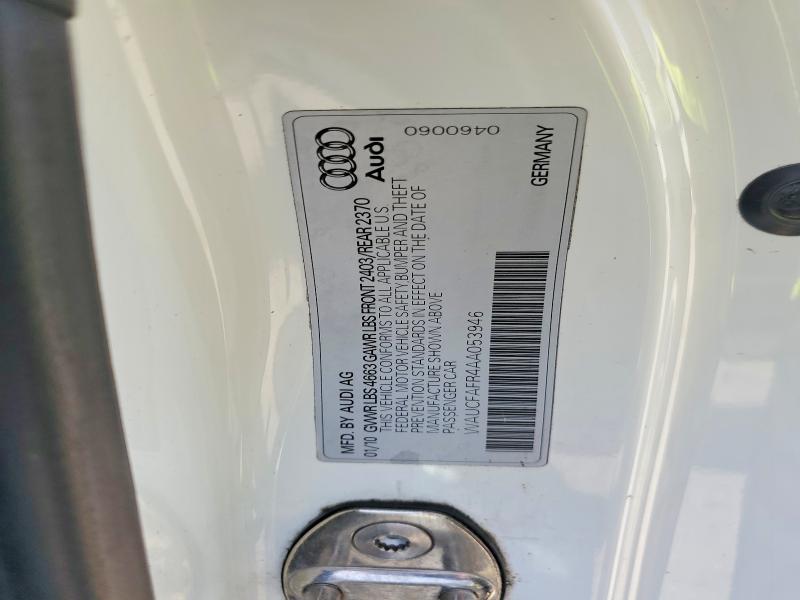 Aukcja sprzedaży 2010 Audi A5, vin: WAUCFAFR4AA053946, numer aukcji: 61640476