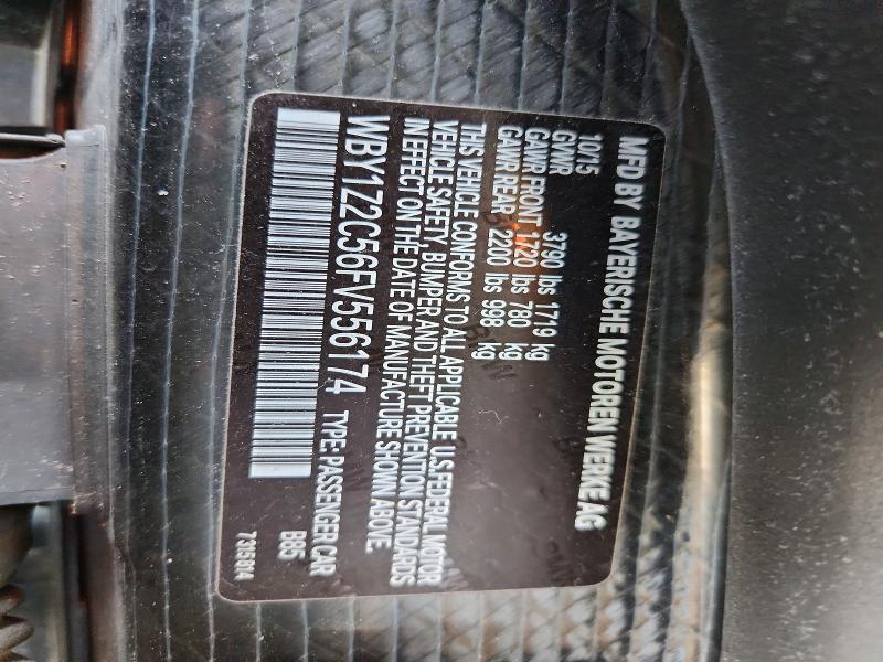 Aukcja sprzedaży 2015 Bmw I3, vin: WBY1Z2C56FV556174, numer aukcji: 60786586