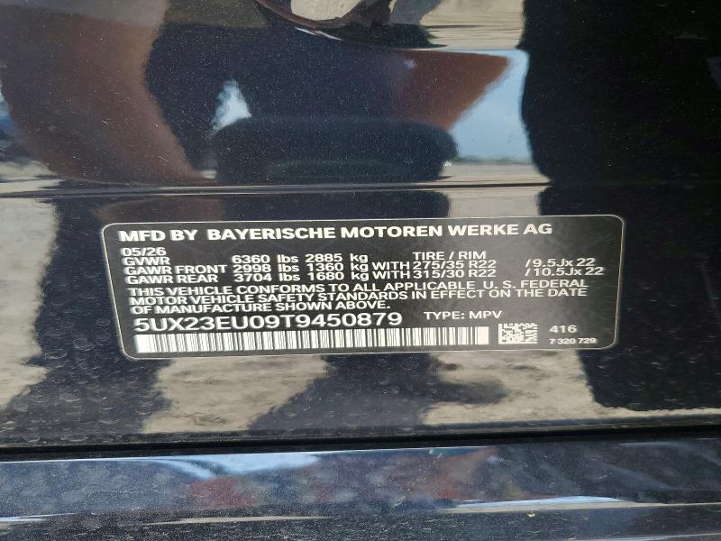 Aukcja sprzedaży 2026 Bmw X5, vin: 5UX23EU09T9450879, numer aukcji: 60174036
