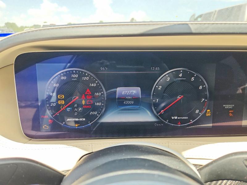 85608045 :رقم المزاد ، WDDUG8JBXLA510758 vin ، 2020 Mercedes-benz S مزاد بيع