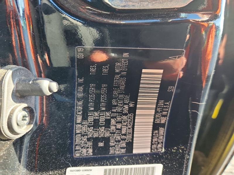 Продаж на аукціоні авто 2019 Toyota Sienna, vin: 5TDDZ3DC7KS225335, номер лоту: 61158816