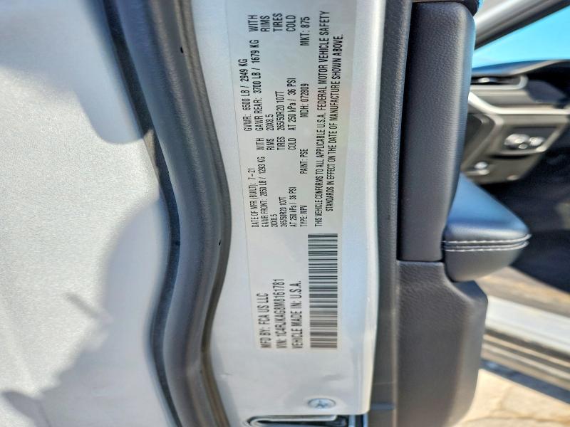 85989915 :رقم المزاد ، 1C4RJKAG8M8161781 vin ، 2021 Jeep Grand Cherokee مزاد بيع