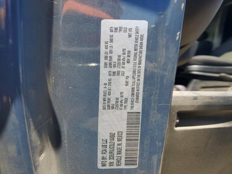 60370576 :رقم المزاد ، 3C6URVJG3LE144662 vin ، 2020 Ram Promaster 3500 مزاد بيع