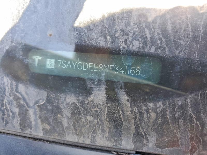 46409376 :رقم المزاد ، 7SAYGDEE8NF341166 vin ، 2022 Tesla Model Y مزاد بيع