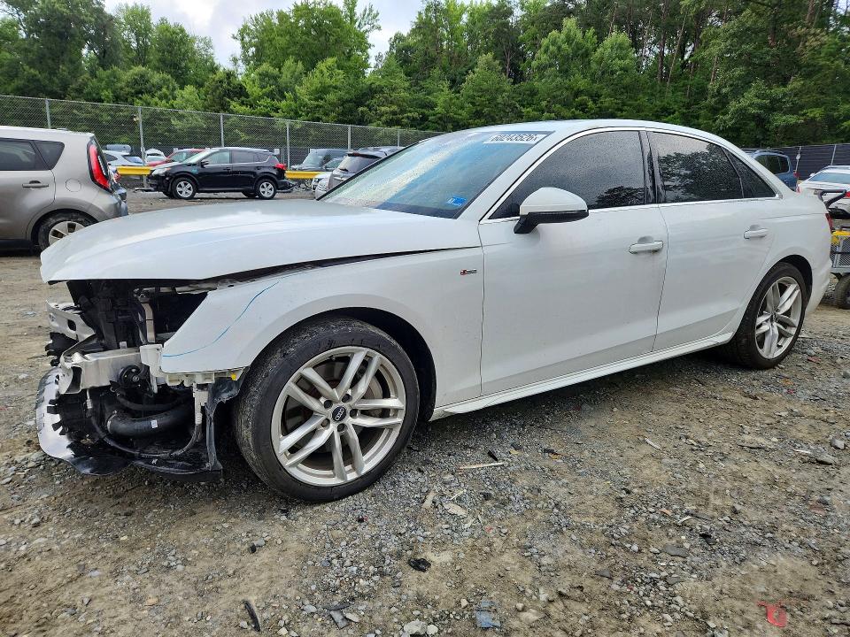 2020 Audi A4 მანქანა იყიდება აუქციონზე, vin: WAUDNAF41LN009779, აუქციონის ნომერი: 60243526