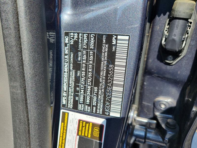 Продажа на аукционе авто 2014 Mercedes-benz Gl, vin: 4JGDF7CE5EA325658, номер лота: 61923426