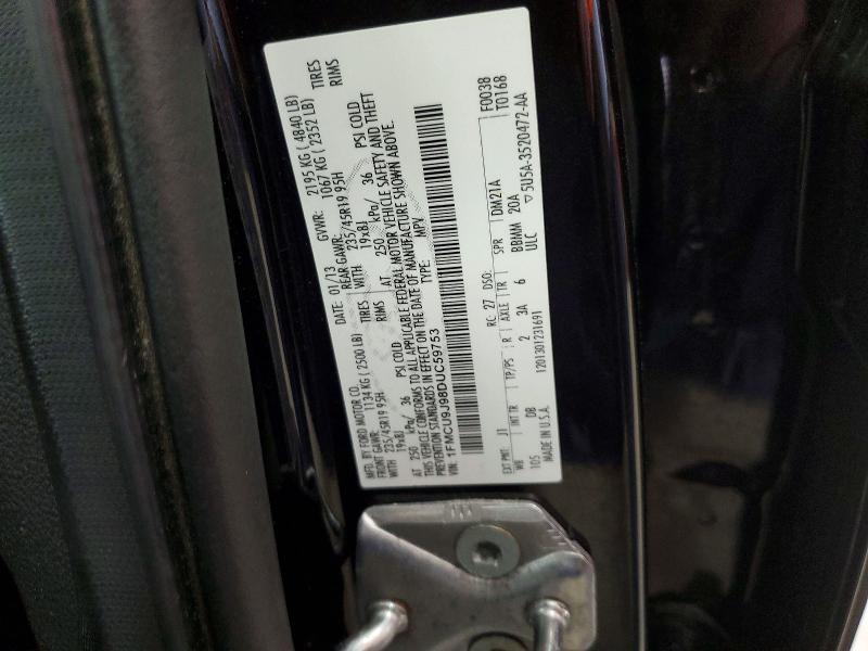 Aukcja sprzedaży 2013 Ford Escape, vin: 1FMCU9J98DUC59753, numer aukcji: 61408356