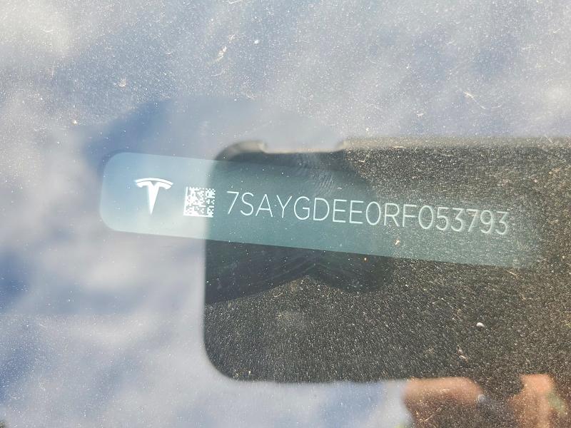 62724706 :رقم المزاد ، 7SAYGDEE0RF053793 vin ، 2024 Tesla Model Y مزاد بيع