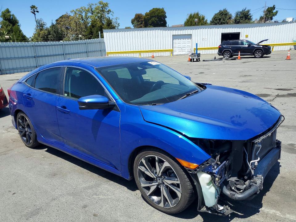 Продажа на аукционе авто 2019 Honda Civic, vin: JHMFC1F31KX006195, номер лота: 61756396