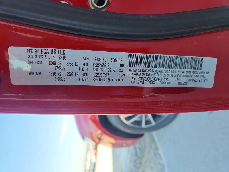 Продажа на аукционе авто 2018 Dodge Journey, vin: 3C4PDCABXJT496448, номер лота: 59791146