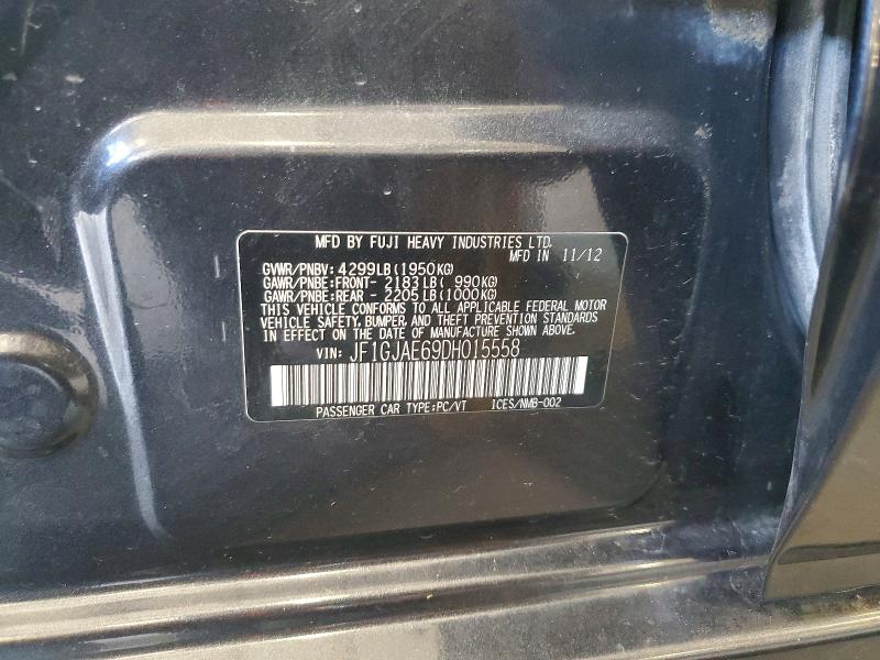 Aukcja sprzedaży 2013 Subaru Impreza, vin: JF1GJAE69DH015558, numer aukcji: 61230026