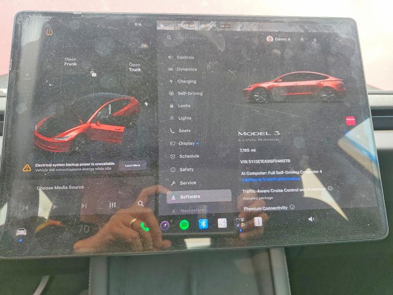 Aukcja sprzedaży 2025 Tesla Model 3, vin: 5YJ3E1EA9SF046078, numer aukcji: 61028046