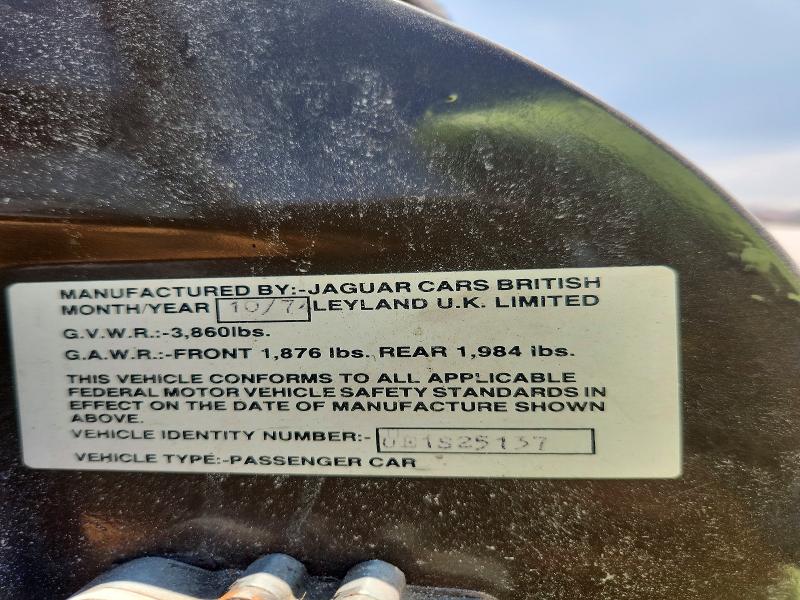 1974 Jaguar Xke მანქანა იყიდება აუქციონზე, vin: UE1S25137, აუქციონის ნომერი: 59295726