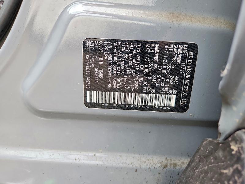 Продаж на аукціоні авто 2023 Nissan Rogue, vin: JN8BT3BB7PW188186, номер лоту: 62631326