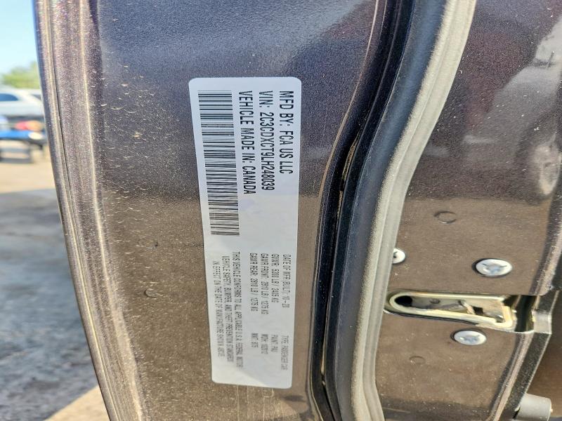 59888026 :رقم المزاد ، 2C3CDXCT9LH248039 vin ، 2020 Dodge Charger مزاد بيع