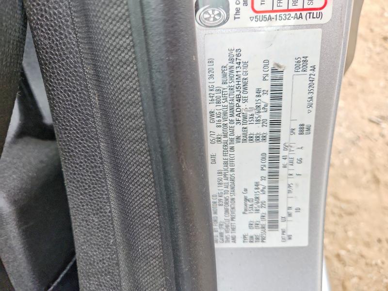 Продаж на аукціоні авто 2017 Ford Fiesta, vin: 3FADP4BJ5HM134768, номер лоту: 61554346
