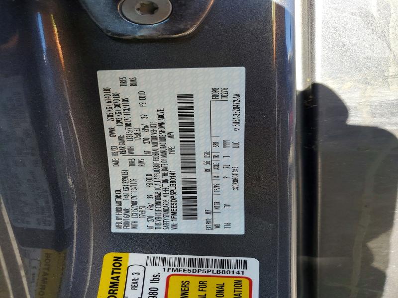 2023 Ford Bronco მანქანა იყიდება აუქციონზე, vin: 1FMEE5DP5PLB80141, აუქციონის ნომერი: 61241546