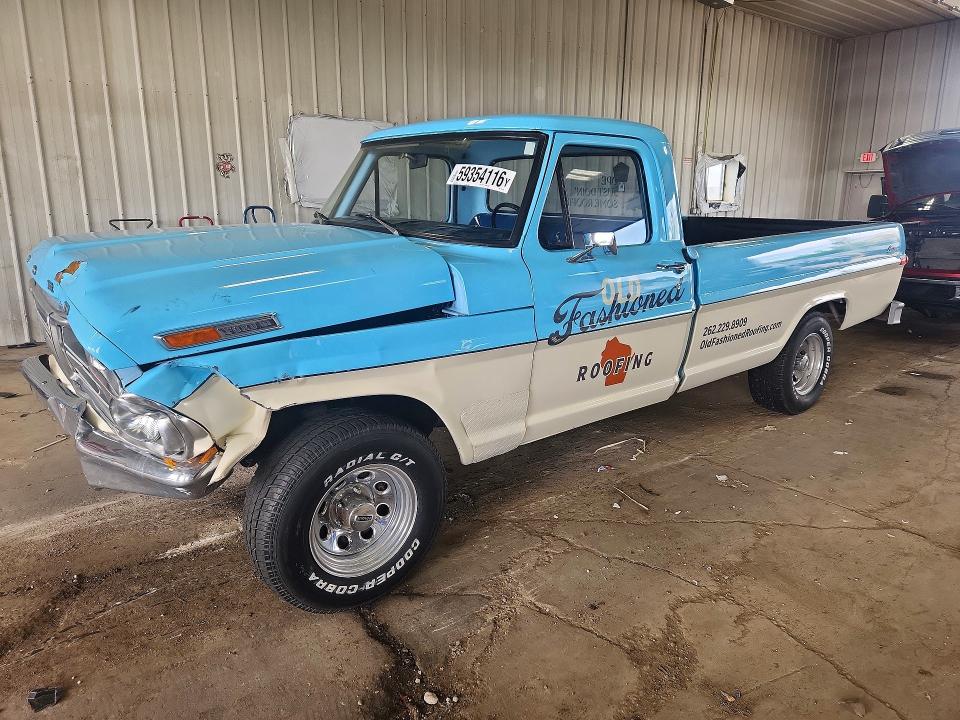 59354116 :رقم المزاد ، F10GPP21590 vin ، 1972 Ford F100 مزاد بيع