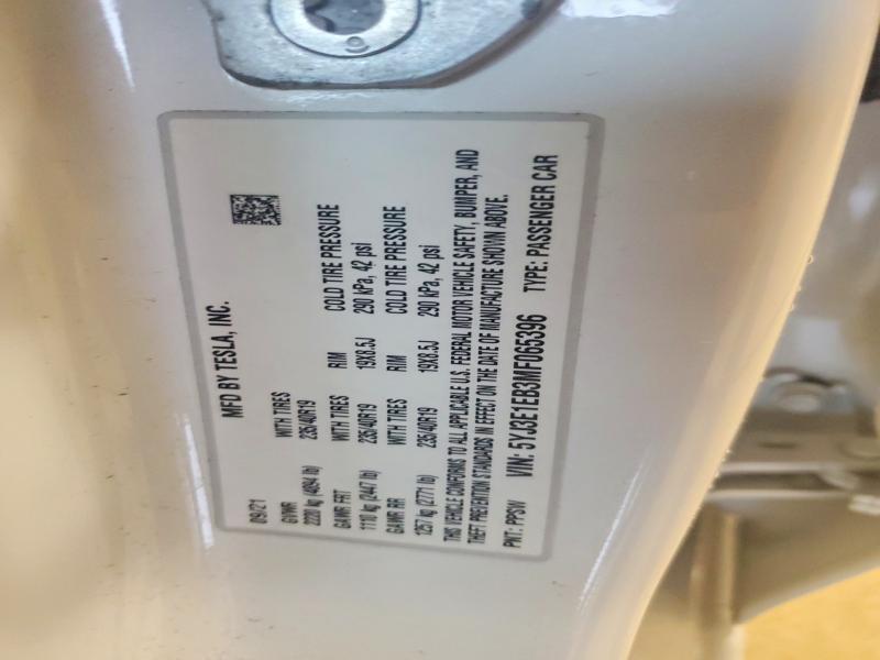 Aukcja sprzedaży 2021 Tesla Model 3, vin: 5YJ3E1EB3MF065396, numer aukcji: 62480666