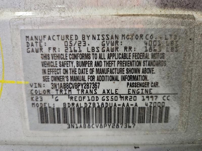Aukcja sprzedaży 2023 Nissan Sentra, vin: 3N1AB8CV8PY287367, numer aukcji: 73559435