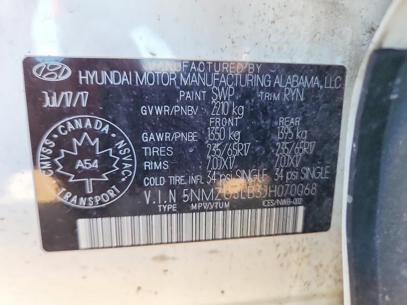 Продажа на аукционе авто 2018 Hyundai Santa Fe Sport, vin: 5NMZU3LB3JH070068, номер лота: 60078056