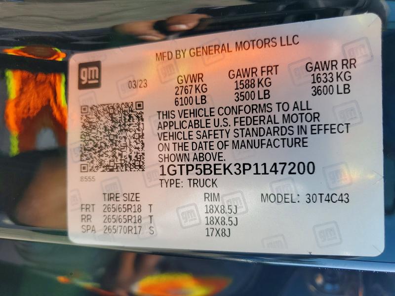 Продажа на аукционе авто 2023 Gmc Canyon, vin: 1GTP5BEK3P1147200, номер лота: 63336516