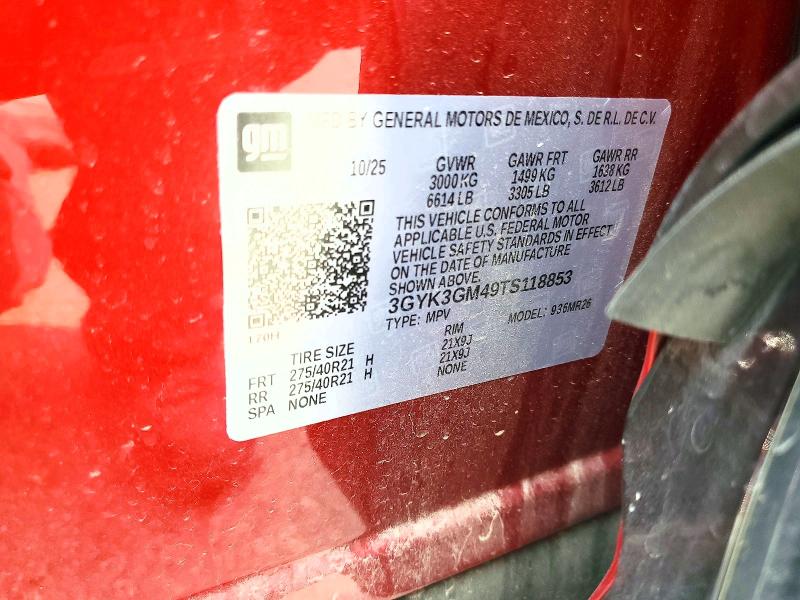 Aukcja sprzedaży 2026 Cadillac Optiq, vin: 3GYK3GM49TS118853, numer aukcji: 61912716