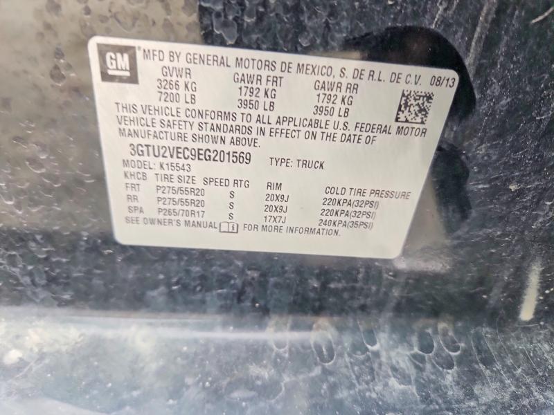 59238886 :رقم المزاد ، 3GTU2VEC9EG201569 vin ، 2014 Gmc Sierra مزاد بيع