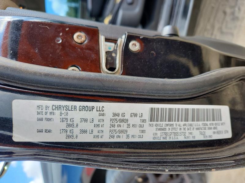 2011 Dodge Ram 1500 მანქანა იყიდება აუქციონზე, vin: 1D7RB1GP7BS515732, აუქციონის ნომერი: 59142896