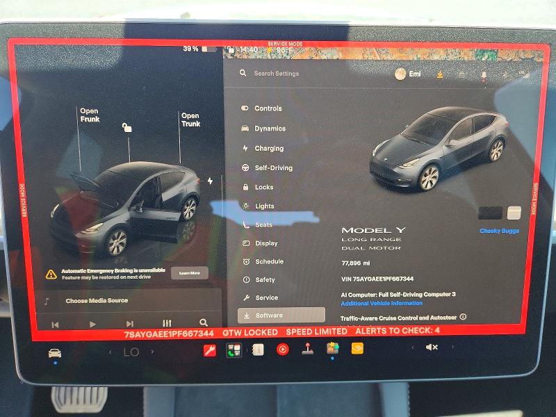 Продажа на аукционе авто 2023 Tesla Model Y, vin: 7SAYGAEE1PF667344, номер лота: 62540126