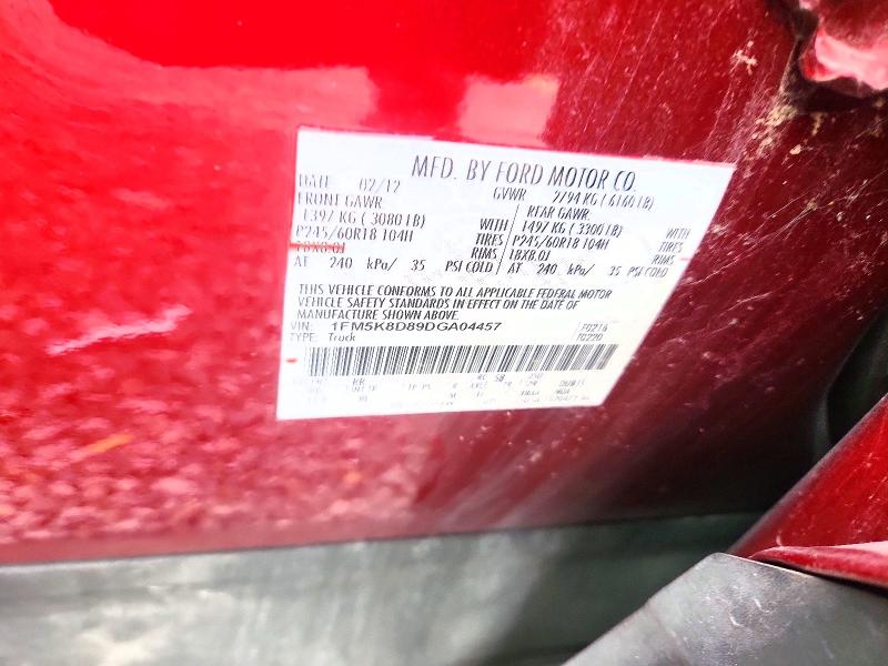 Aukcja sprzedaży 2013 Ford Explorer, vin: 1FM5K8D89DGA04457, numer aukcji: 58284016