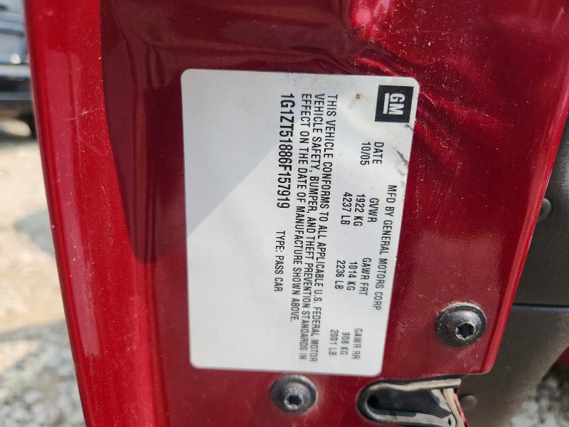 Продажа на аукционе авто 2006 Chevrolet Malibu, vin: 1G1ZT51886F157919, номер лота: 61424726