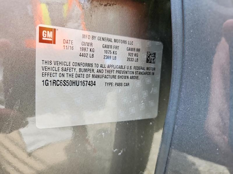Продажа на аукционе авто 2017 Chevrolet Volt, vin: 1G1RC6S50HU167434, номер лота: 63360466