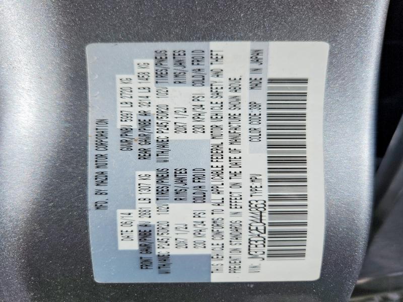 Продажа на аукционе авто 2014 Mazda Cx-9, vin: JM3TB3DA2E0444863, номер лота: 95587305