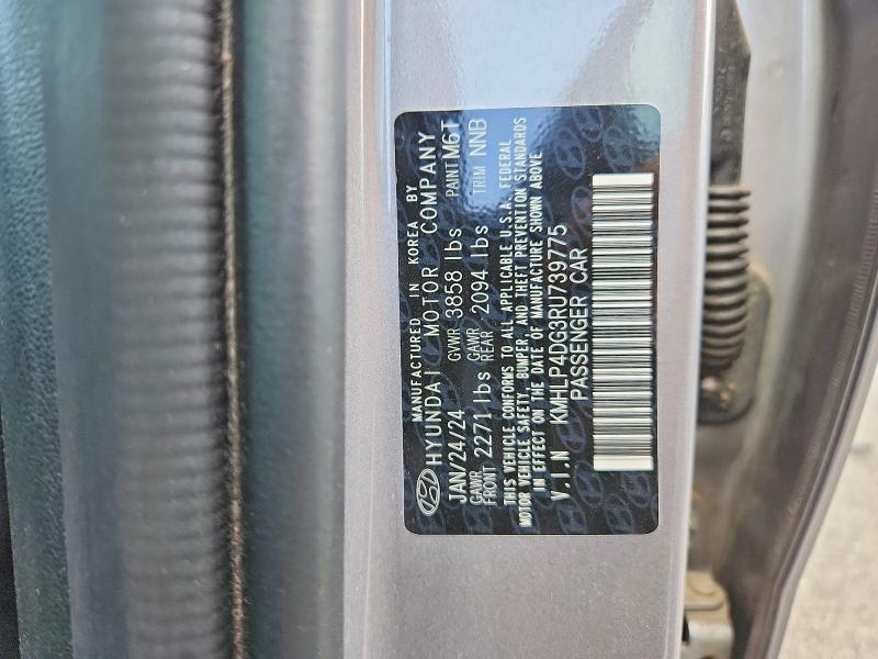 62481406 :رقم المزاد ، KMHLP4DG3RU739775 vin ، 2024 Hyundai Elantra مزاد بيع