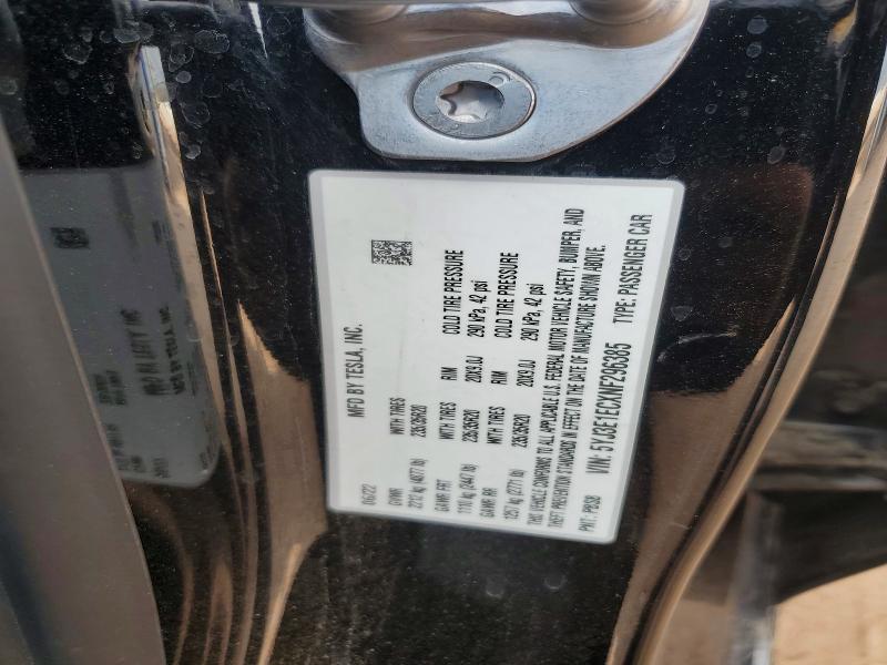 Продаж на аукціоні авто 2022 Tesla Model 3, vin: 5YJ3E1ECXNF296385, номер лоту: 61422786