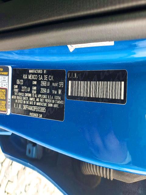 62082446 :رقم المزاد ، 3KPF44AC8PE653885 vin ، 2023 Kia Forte مزاد بيع