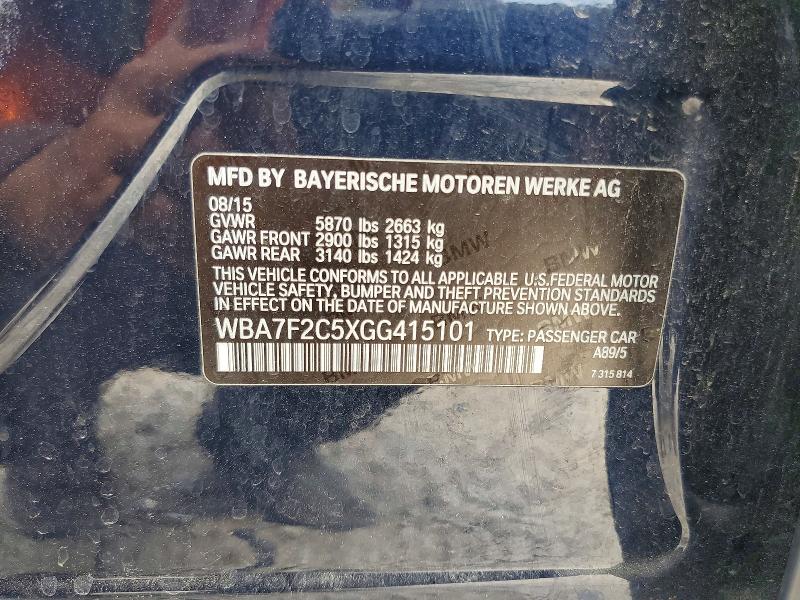 Продажа на аукционе авто 2016 Bmw 750, vin: WBA7F2C5XGG415101, номер лота: 59636376
