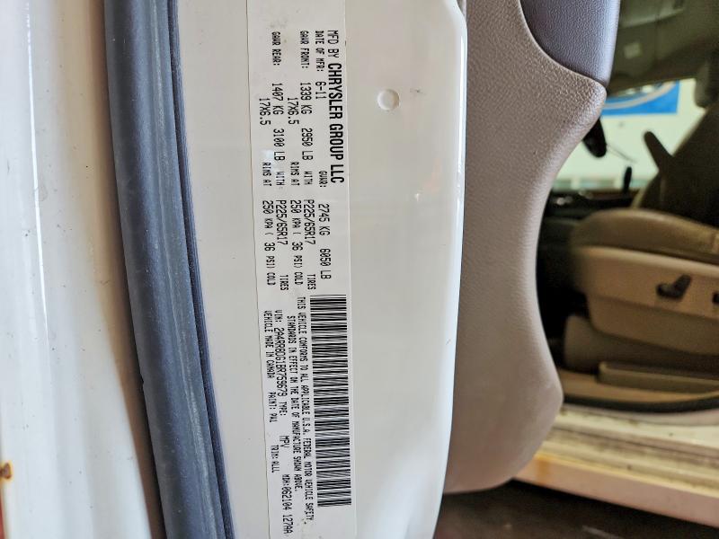 60922786 :رقم المزاد ، 2A4RR8DG1BR759679 vin ، 2011 Chrysler Town & Country مزاد بيع