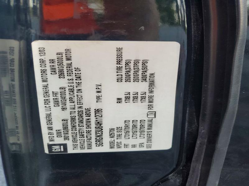 60472306 :رقم المزاد ، 5GRGN23U84H112786 vin ، 2004 Hummer H2 مزاد بيع